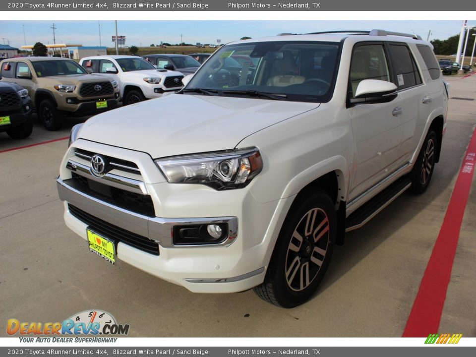 2020 Toyota 4Runner Limited 4x4 Blizzard White Pearl / Sand Beige Photo #4