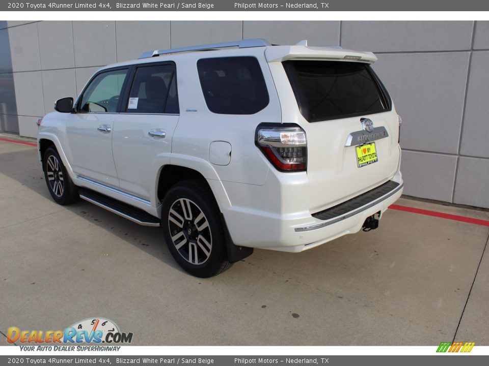 2020 Toyota 4Runner Limited 4x4 Blizzard White Pearl / Sand Beige Photo #5