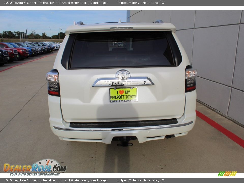 2020 Toyota 4Runner Limited 4x4 Blizzard White Pearl / Sand Beige Photo #6