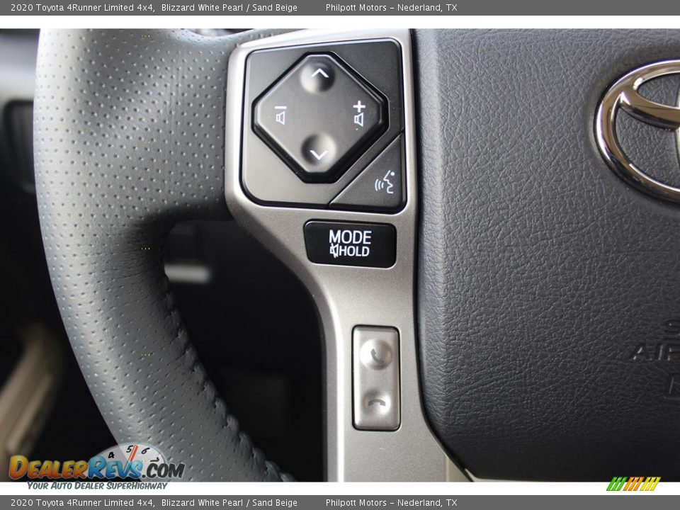 2020 Toyota 4Runner Limited 4x4 Blizzard White Pearl / Sand Beige Photo #13