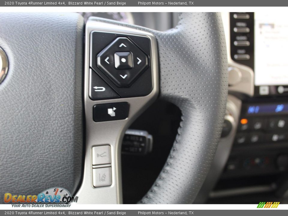 2020 Toyota 4Runner Limited 4x4 Blizzard White Pearl / Sand Beige Photo #14