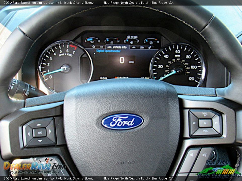 2020 Ford Expedition Limited Max 4x4 Iconic Silver / Ebony Photo #20