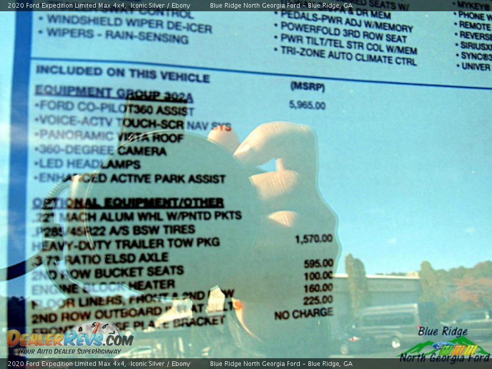 2020 Ford Expedition Limited Max 4x4 Iconic Silver / Ebony Photo #30