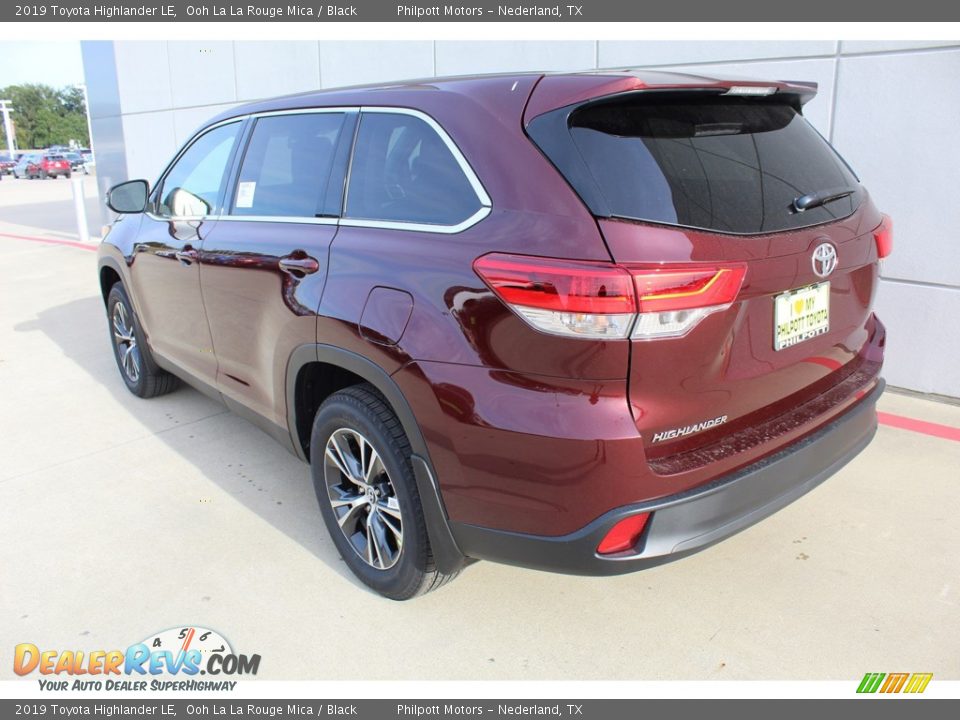 2019 Toyota Highlander LE Ooh La La Rouge Mica / Black Photo #5