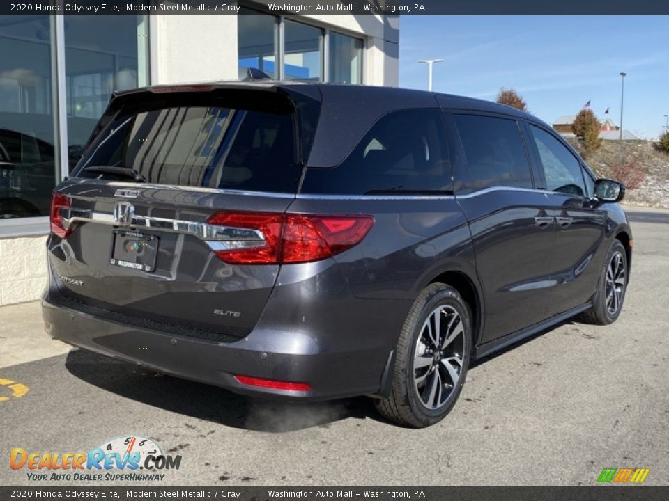 2020 Honda Odyssey Elite Modern Steel Metallic / Gray Photo #7