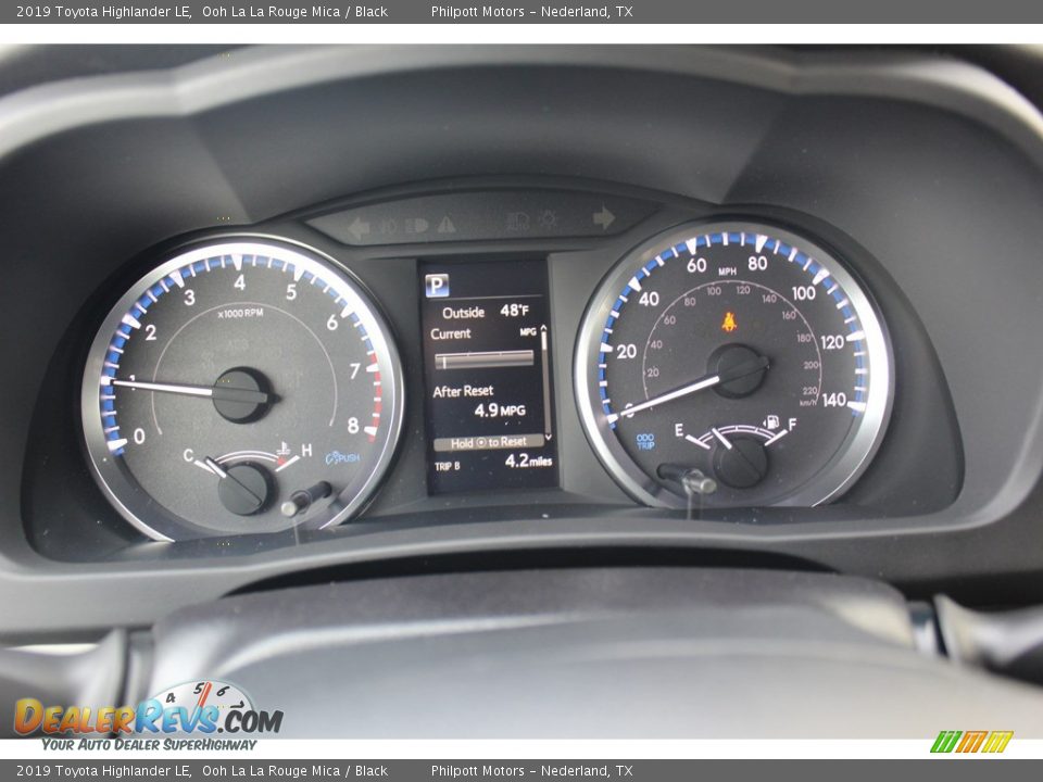 2019 Toyota Highlander LE Ooh La La Rouge Mica / Black Photo #12