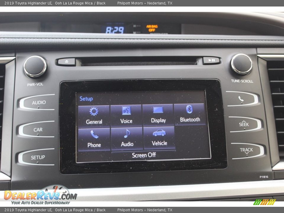 2019 Toyota Highlander LE Ooh La La Rouge Mica / Black Photo #14