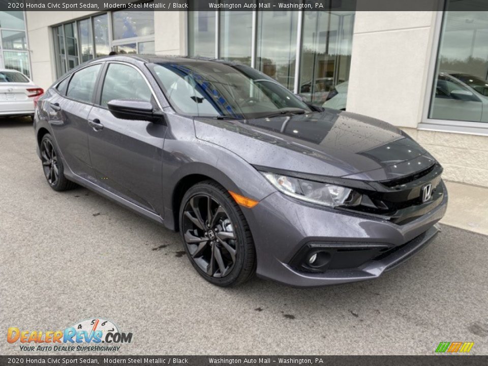 Front 3/4 View of 2020 Honda Civic Sport Sedan Photo #2