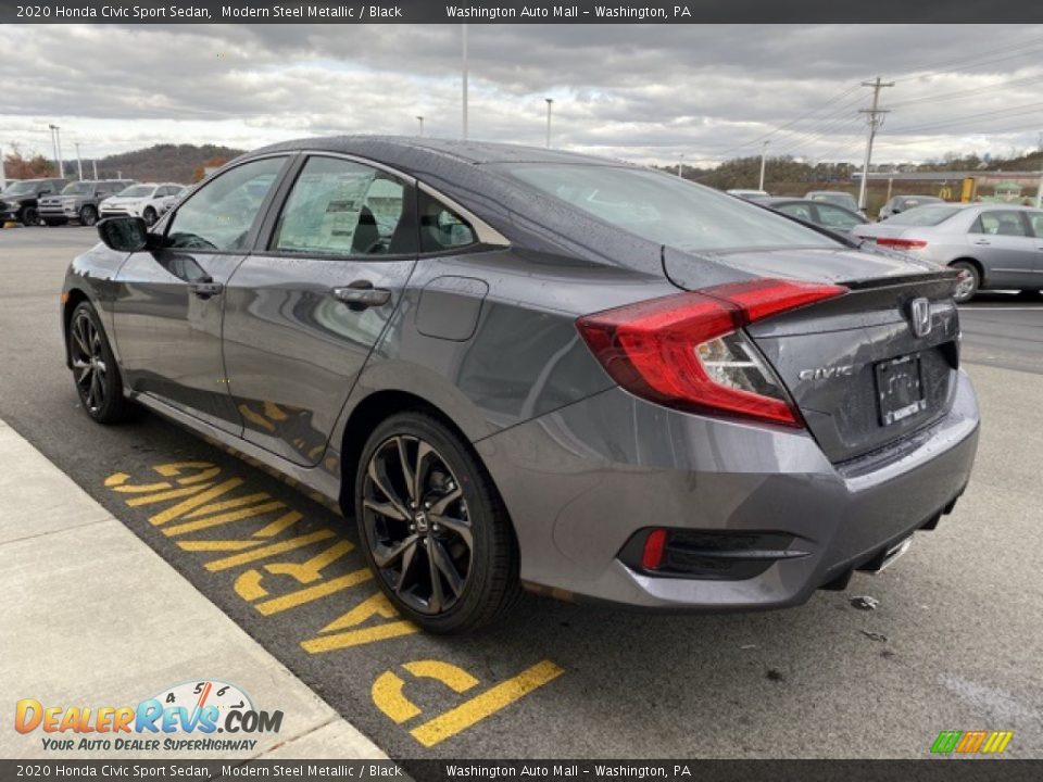 2020 Honda Civic Sport Sedan Modern Steel Metallic / Black Photo #5