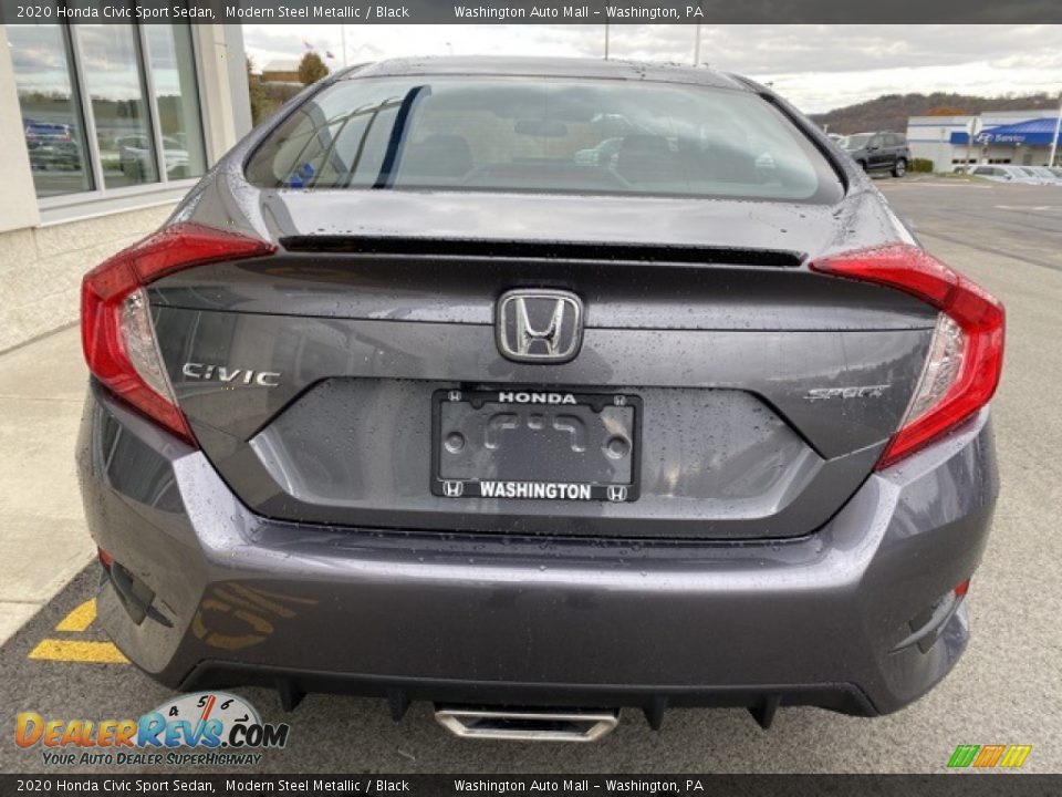 2020 Honda Civic Sport Sedan Modern Steel Metallic / Black Photo #6