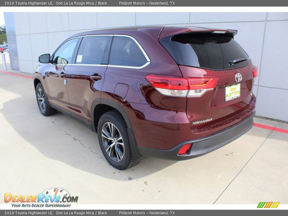 2019 Toyota Highlander LE Ooh La La Rouge Mica / Black Photo #6