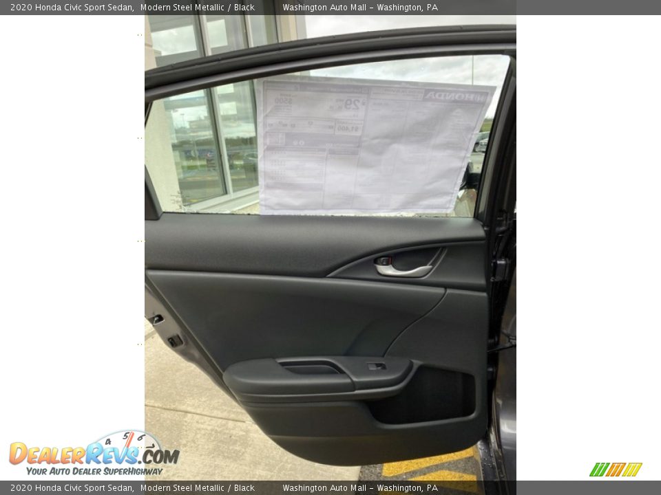 2020 Honda Civic Sport Sedan Modern Steel Metallic / Black Photo #16