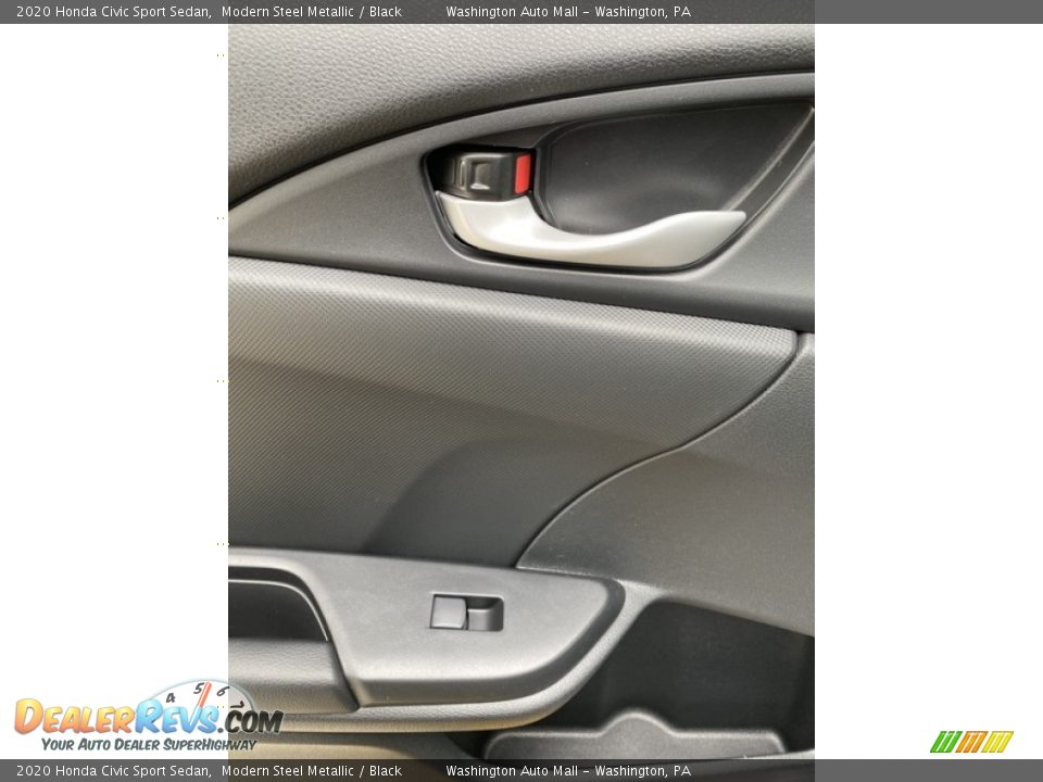 2020 Honda Civic Sport Sedan Modern Steel Metallic / Black Photo #17