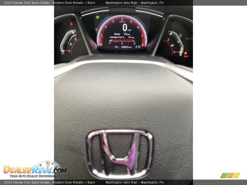 2020 Honda Civic Sport Sedan Gauges Photo #30