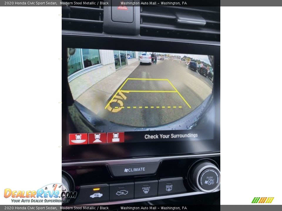 2020 Honda Civic Sport Sedan Modern Steel Metallic / Black Photo #32