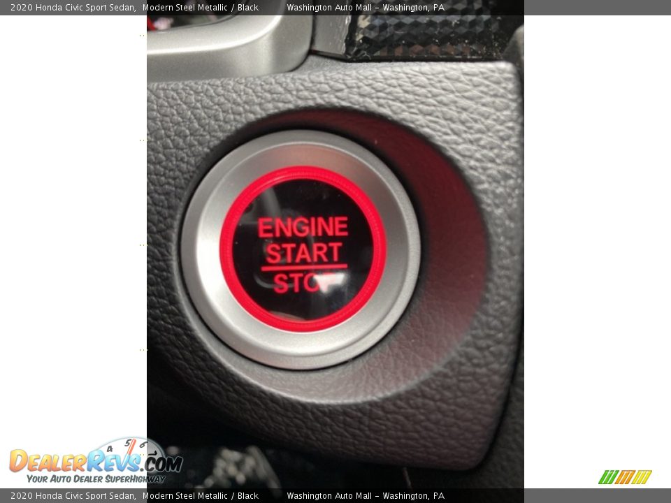 2020 Honda Civic Sport Sedan Modern Steel Metallic / Black Photo #35
