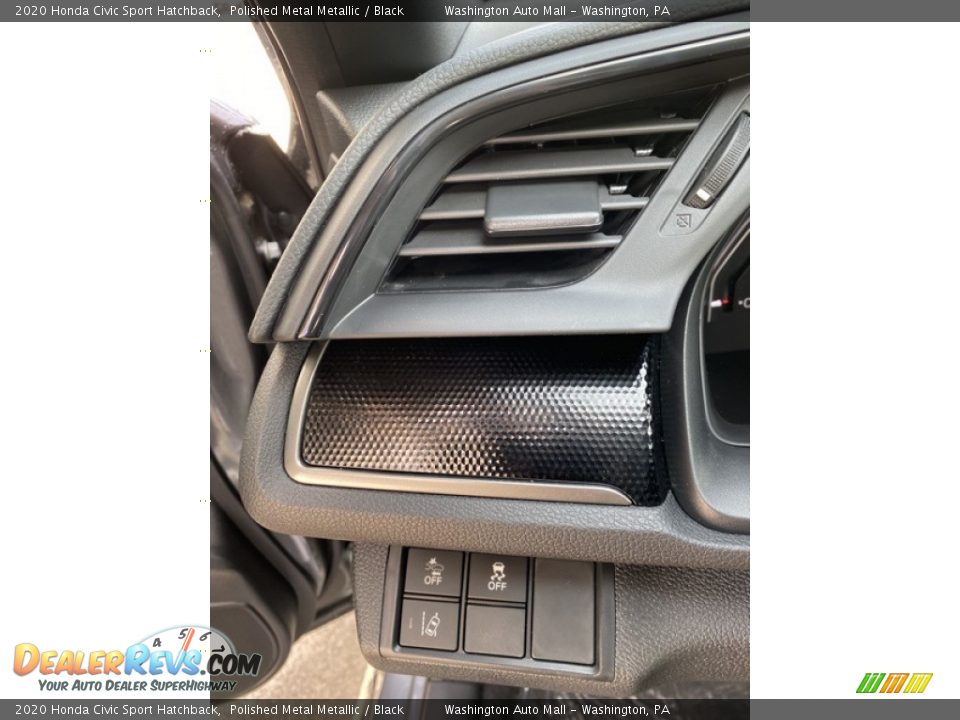 2020 Honda Civic Sport Hatchback Polished Metal Metallic / Black Photo #12
