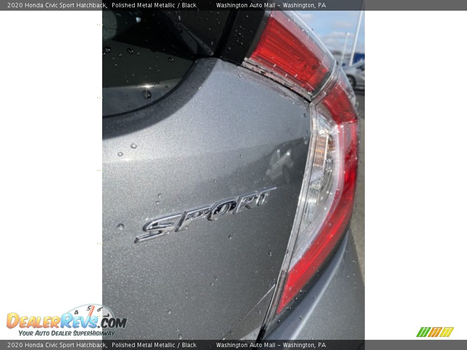 2020 Honda Civic Sport Hatchback Polished Metal Metallic / Black Photo #22