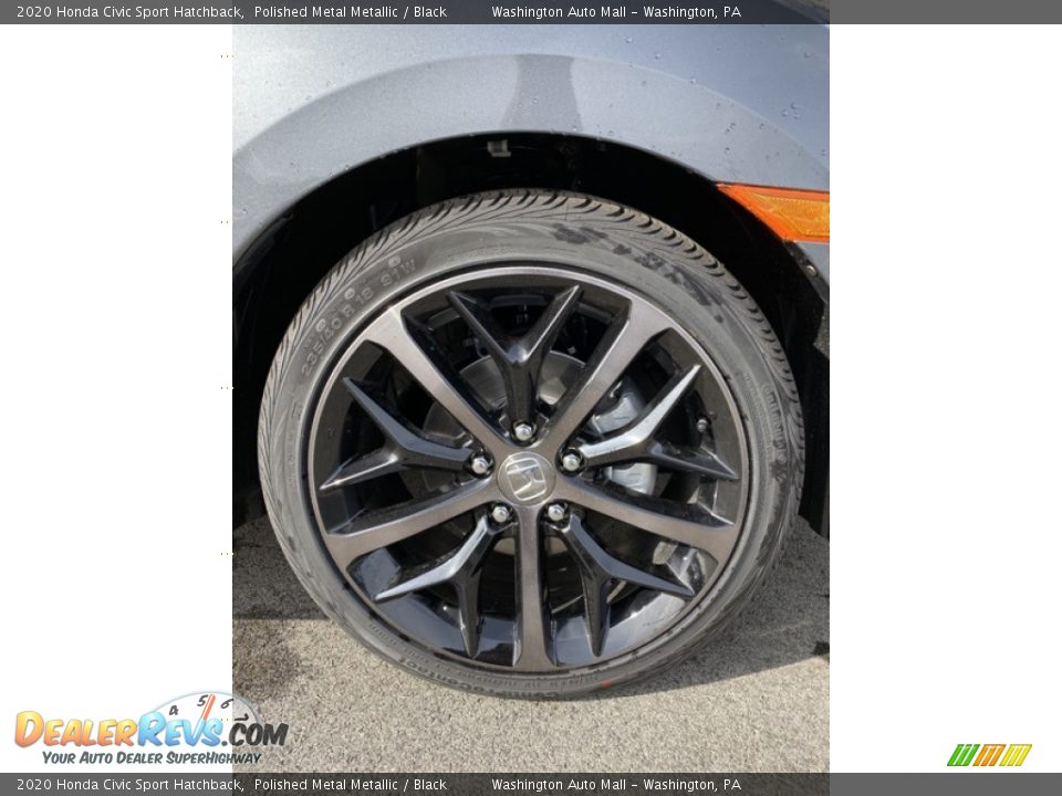2020 Honda Civic Sport Hatchback Polished Metal Metallic / Black Photo #29