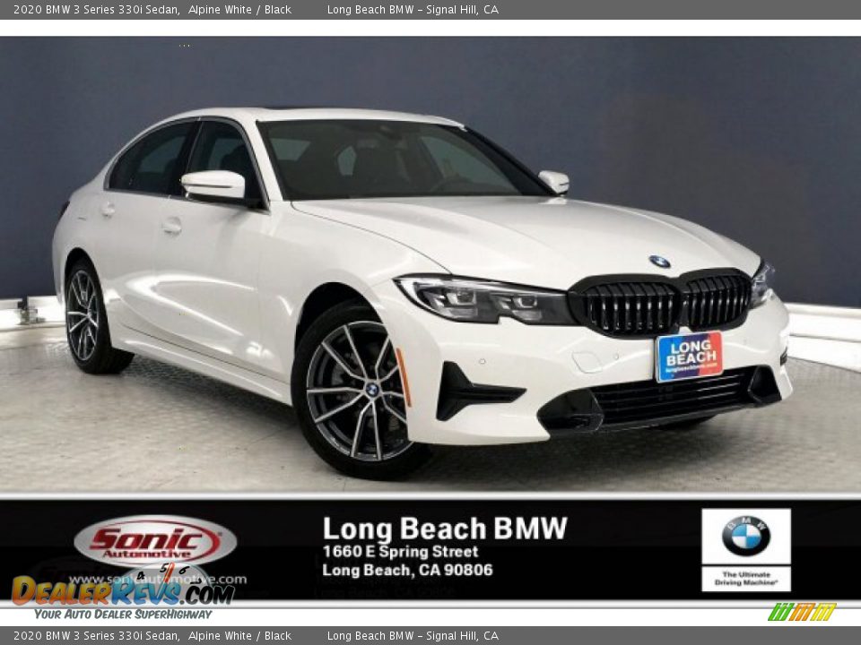2020 BMW 3 Series 330i Sedan Alpine White / Black Photo #1