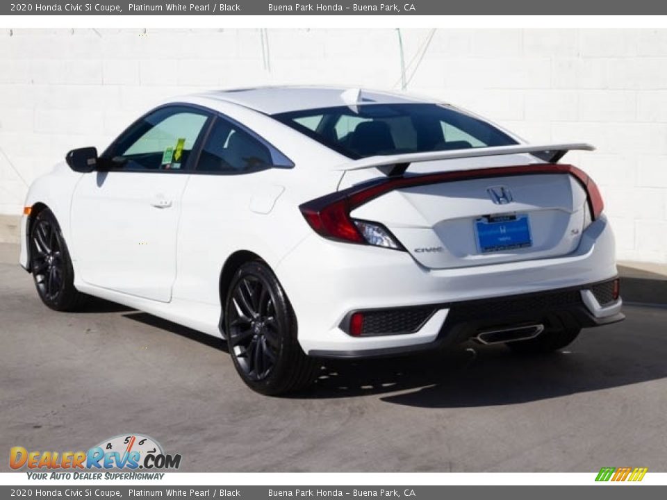 2020 Honda Civic Si Coupe Platinum White Pearl / Black Photo #2