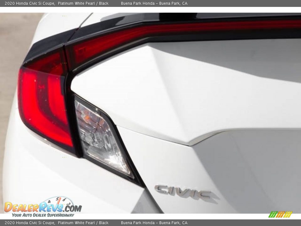 2020 Honda Civic Si Coupe Platinum White Pearl / Black Photo #6