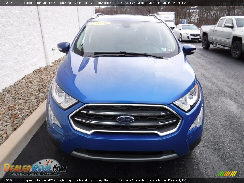 2019 Ford EcoSport Titanium 4WD Lightning Blue Metallic / Ebony Black Photo #5