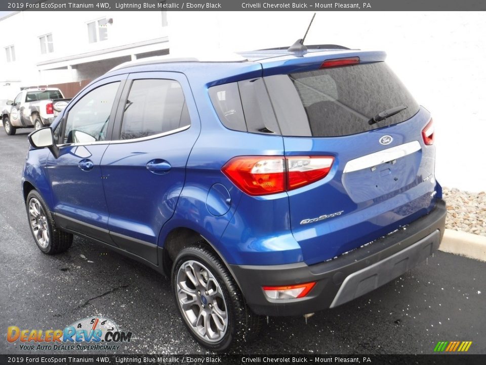 2019 Ford EcoSport Titanium 4WD Lightning Blue Metallic / Ebony Black Photo #10