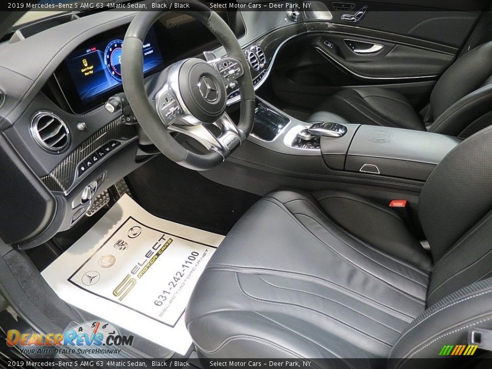 Black Interior - 2019 Mercedes-Benz S AMG 63 4Matic Sedan Photo #18