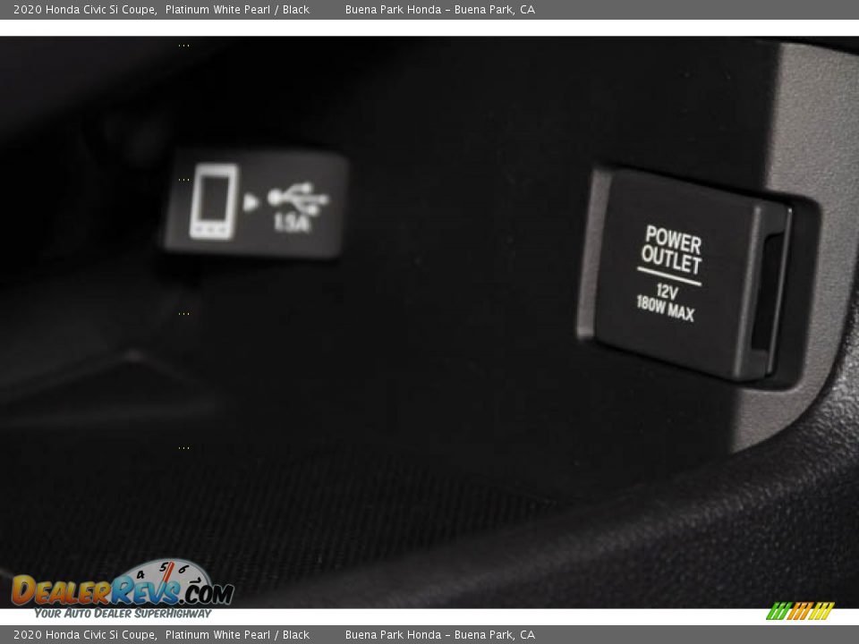 2020 Honda Civic Si Coupe Platinum White Pearl / Black Photo #30
