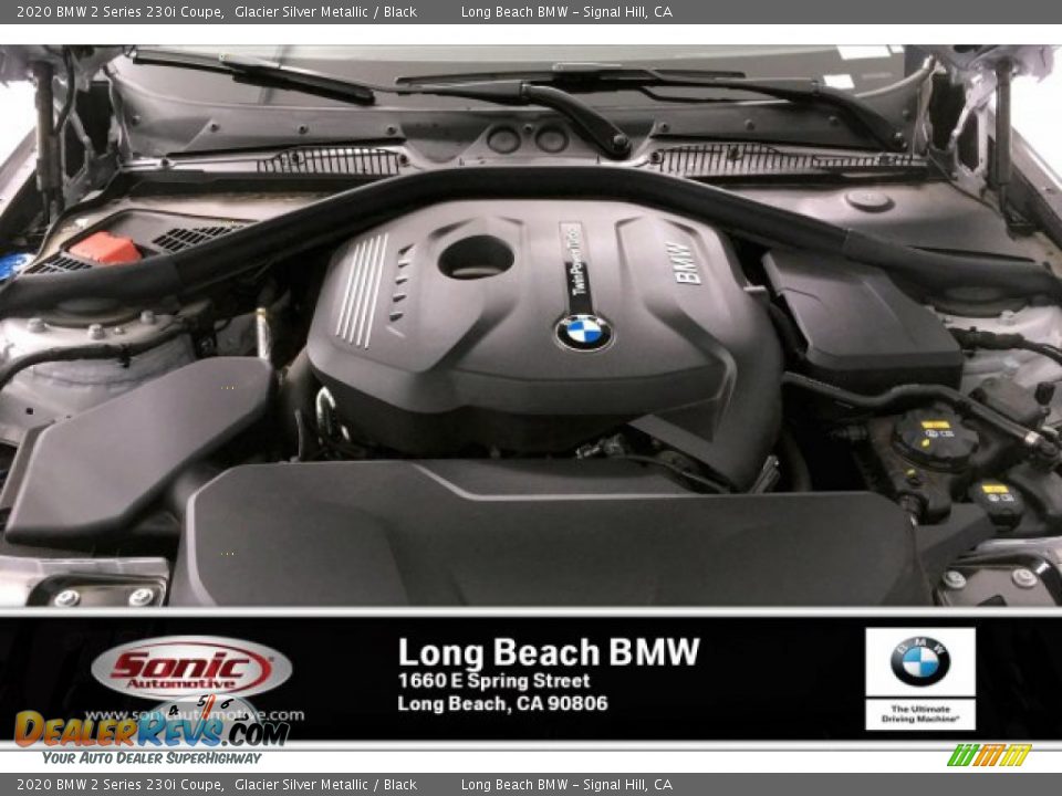 2020 BMW 2 Series 230i Coupe Glacier Silver Metallic / Black Photo #8