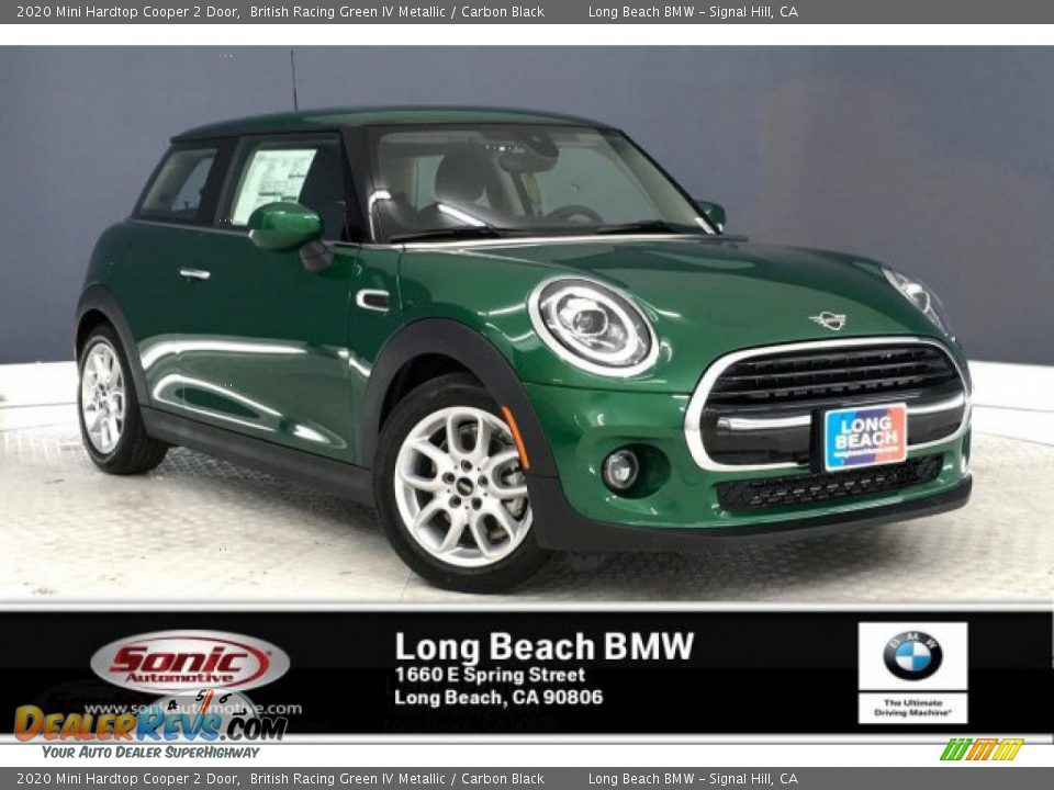 2020 Mini Hardtop Cooper 2 Door British Racing Green IV Metallic / Carbon Black Photo #1