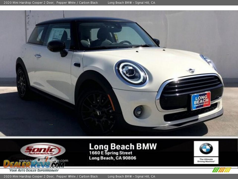2020 Mini Hardtop Cooper 2 Door Pepper White / Carbon Black Photo #1