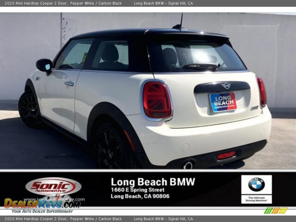 2020 Mini Hardtop Cooper 2 Door Pepper White / Carbon Black Photo #2
