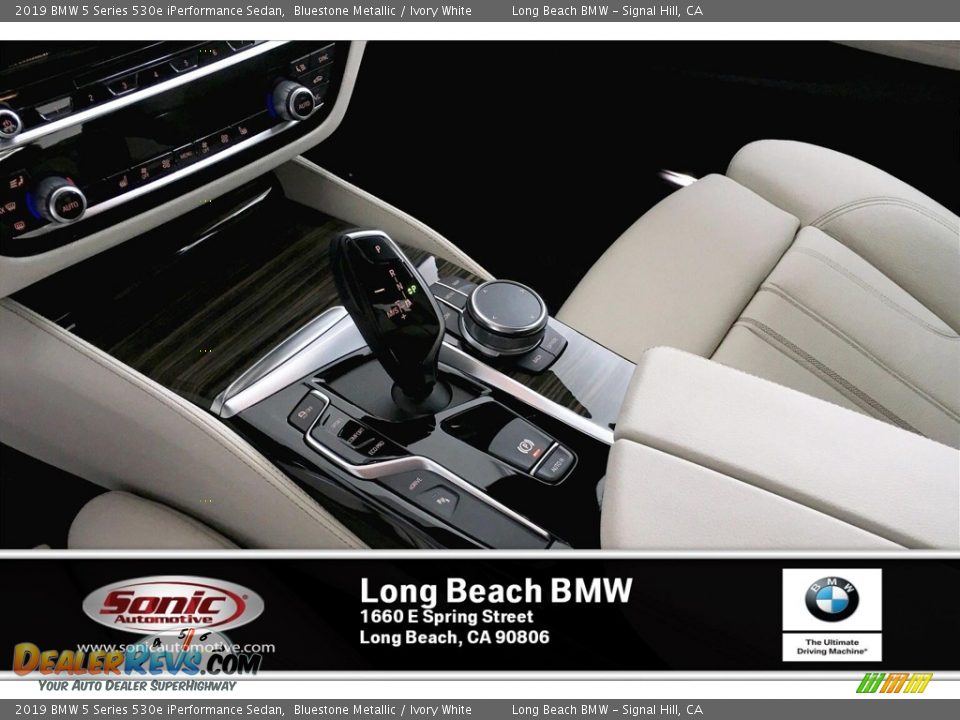2019 BMW 5 Series 530e iPerformance Sedan Bluestone Metallic / Ivory White Photo #6