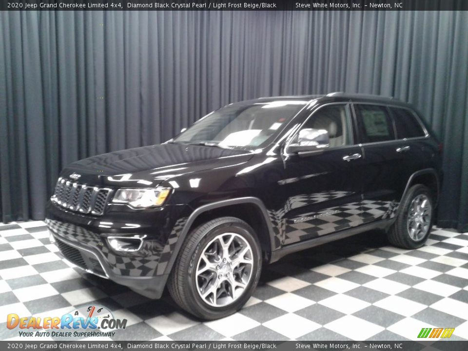 2020 Jeep Grand Cherokee Limited 4x4 Diamond Black Crystal Pearl / Light Frost Beige/Black Photo #2