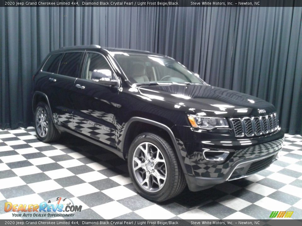 2020 Jeep Grand Cherokee Limited 4x4 Diamond Black Crystal Pearl / Light Frost Beige/Black Photo #4