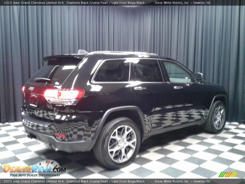 2020 Jeep Grand Cherokee Limited 4x4 Diamond Black Crystal Pearl / Light Frost Beige/Black Photo #6