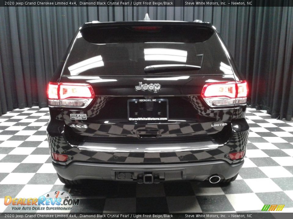 2020 Jeep Grand Cherokee Limited 4x4 Diamond Black Crystal Pearl / Light Frost Beige/Black Photo #7