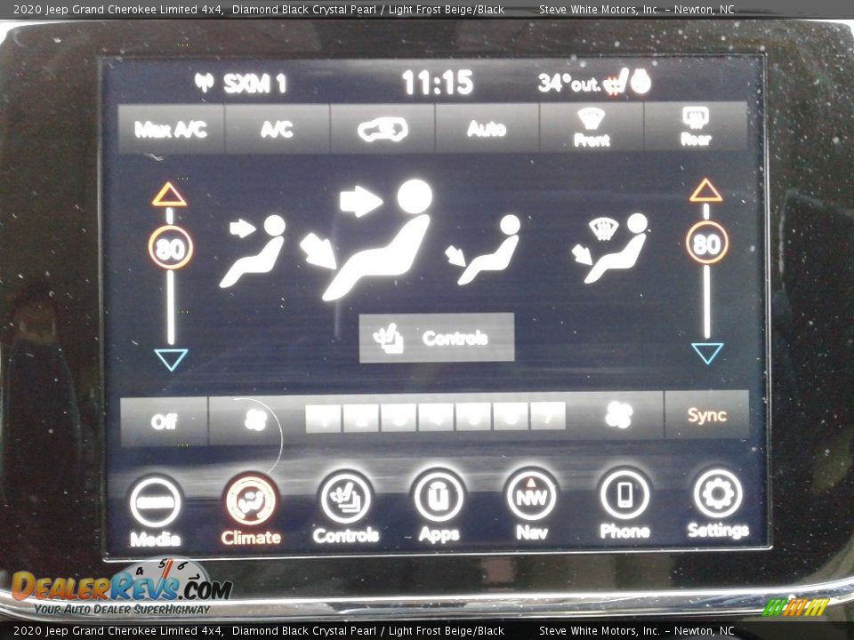 2020 Jeep Grand Cherokee Limited 4x4 Diamond Black Crystal Pearl / Light Frost Beige/Black Photo #25