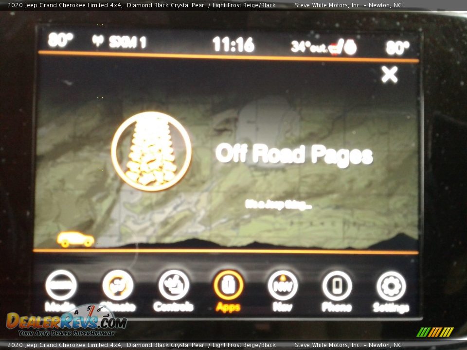 2020 Jeep Grand Cherokee Limited 4x4 Diamond Black Crystal Pearl / Light Frost Beige/Black Photo #28