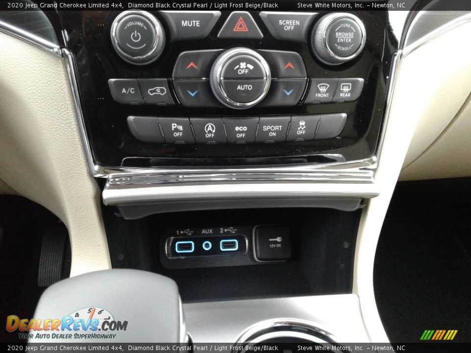 2020 Jeep Grand Cherokee Limited 4x4 Diamond Black Crystal Pearl / Light Frost Beige/Black Photo #30