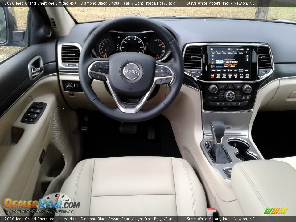 2020 Jeep Grand Cherokee Limited 4x4 Diamond Black Crystal Pearl / Light Frost Beige/Black Photo #35