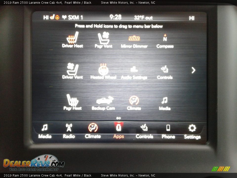 2019 Ram 2500 Laramie Crew Cab 4x4 Pearl White / Black Photo #27
