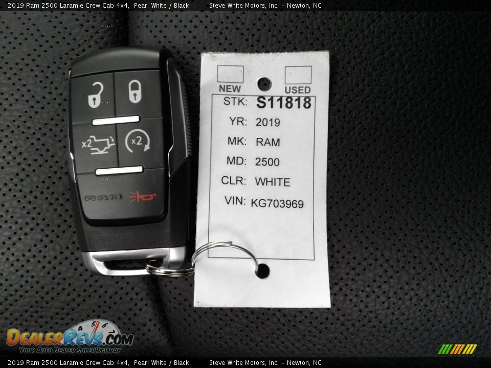 2019 Ram 2500 Laramie Crew Cab 4x4 Pearl White / Black Photo #34