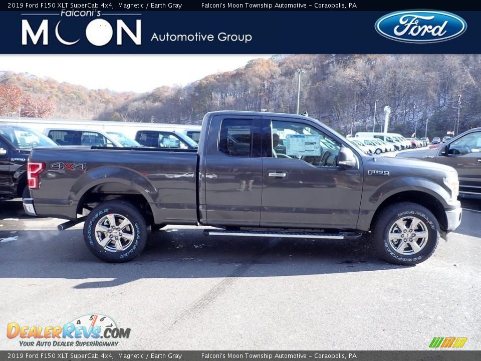 2019 Ford F150 XLT SuperCab 4x4 Magnetic / Earth Gray Photo #1
