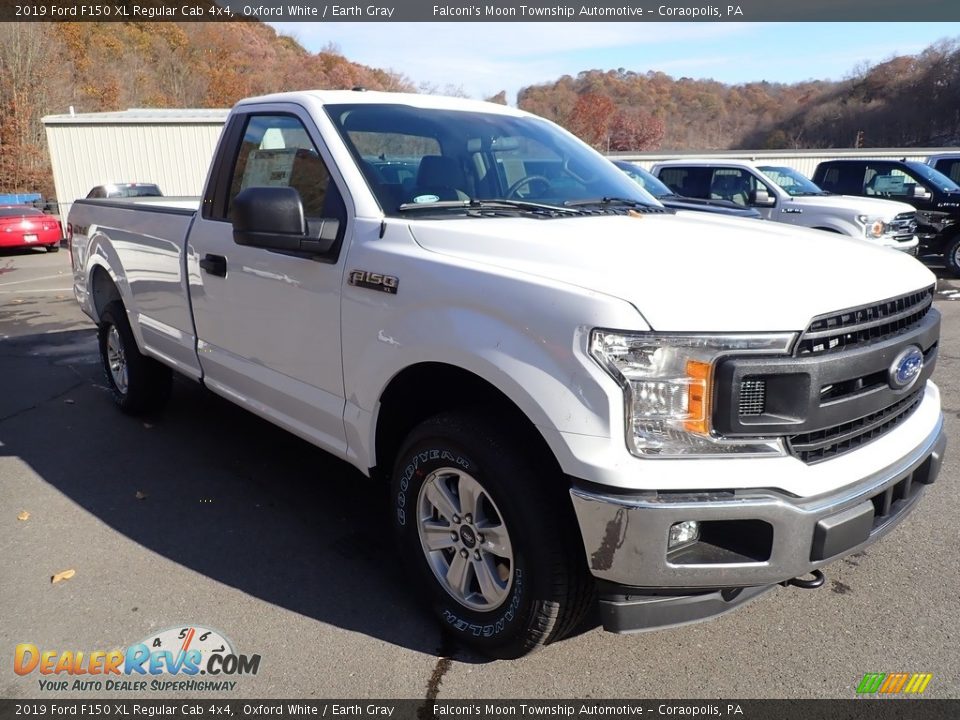 2019 Ford F150 XL Regular Cab 4x4 Oxford White / Earth Gray Photo #3