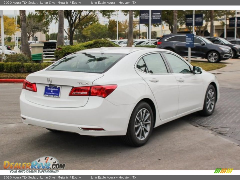 2020 Acura TLX Sedan Lunar Silver Metallic / Ebony Photo #8
