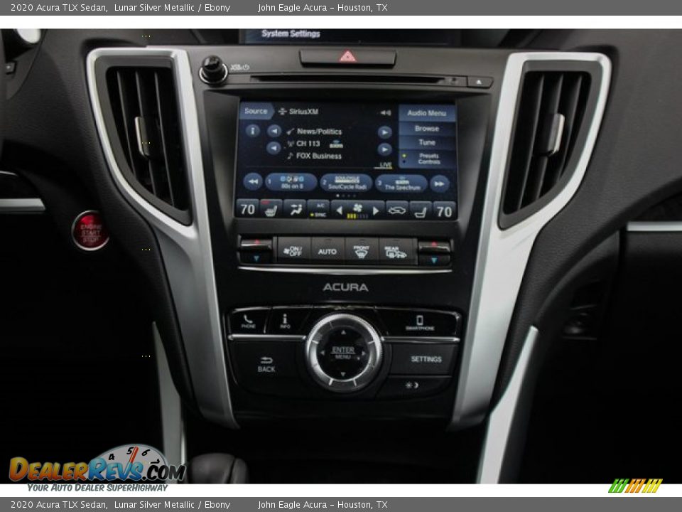 2020 Acura TLX Sedan Lunar Silver Metallic / Ebony Photo #28