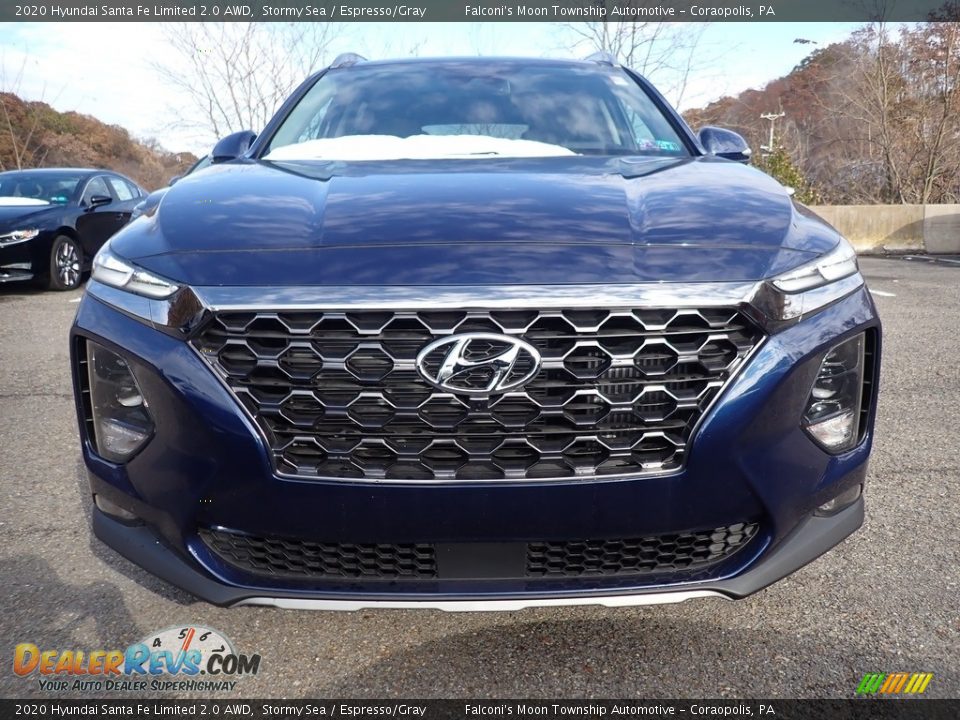 2020 Hyundai Santa Fe Limited 2.0 AWD Stormy Sea / Espresso/Gray Photo #4